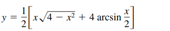 y
4 – x² + 4 arcsin
|
