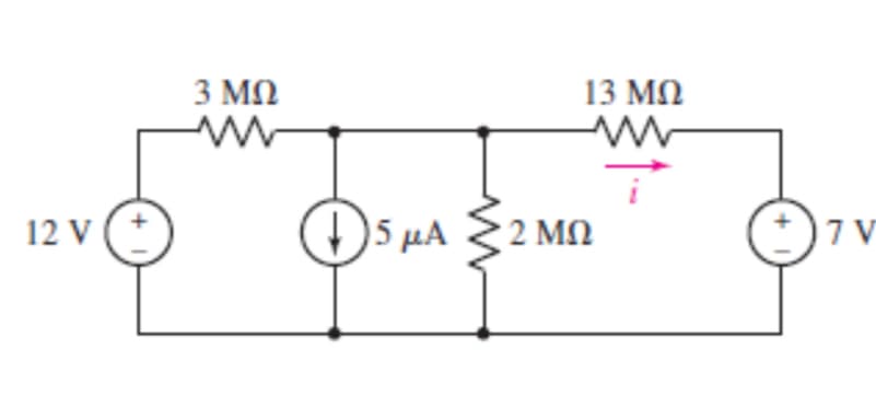 3 ΜΩ
13 МО
12 V
)5 µA
2 MN
7 V
