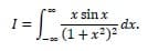 I =
x sin x
- (1+x)z dx.
