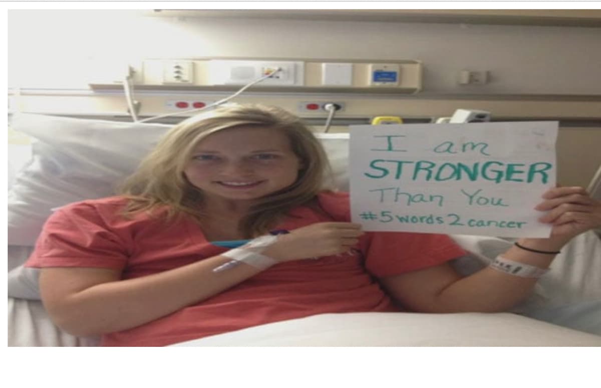 I am
STRONGER
Than You
#5 words 2 cancer