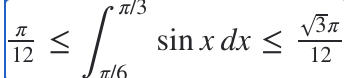 sin x dx <
12
12
T/6
VI
