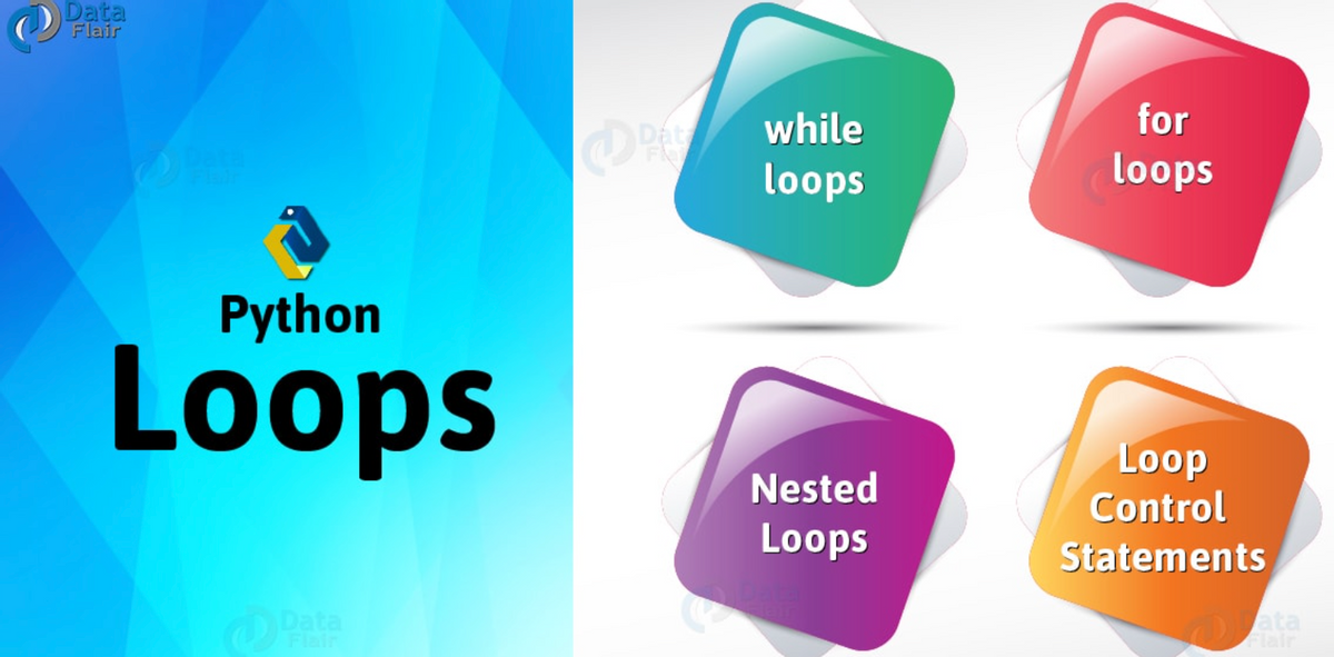 Data
Flair
OPE while
loops
for
Data
Flalr
loops
Python
Loops
Loop
Nested
Control
Loops
Statements
Data
Flair
ata
Flair
