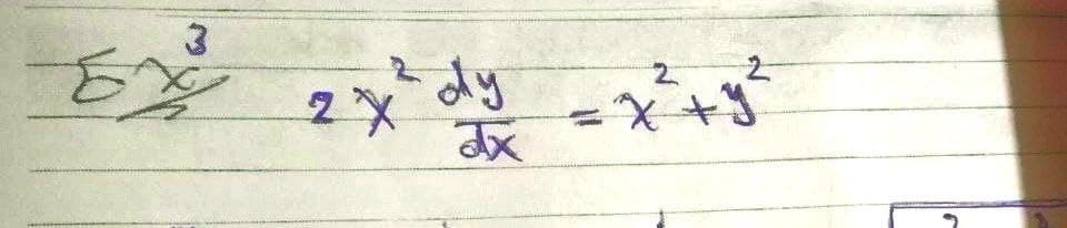 3
EX
2x =x²+y2
2 dy
x