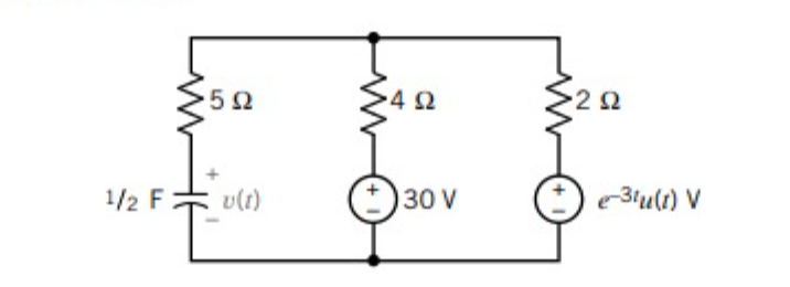 5Ω
1/2 F U(0)
ΔΩ
130 V
+1
ΖΩ
e-31 (2) V