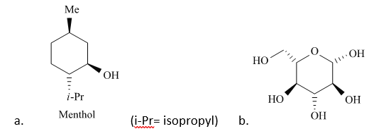 Me
OH
HO
OH
i-Pr
HO
ОН
Menthol
OH
(i-Pr= isopropyl)
b.
а.
