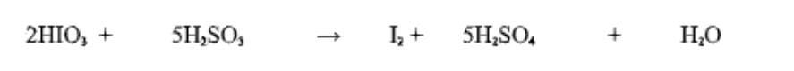 2HIO, +
5H,SO,
I, +
SH,SO,
H,O
