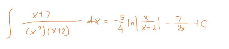 s
y+7
(x2) (x+2)
dx=
동미지급
X+ 2
2x
tc