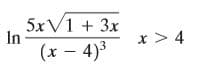 5x
V1 + 3x
In
x > 4
(x – 4)3
