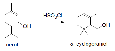 HSO;CI
HO
HO
nerol
a-cyclogeraniol
