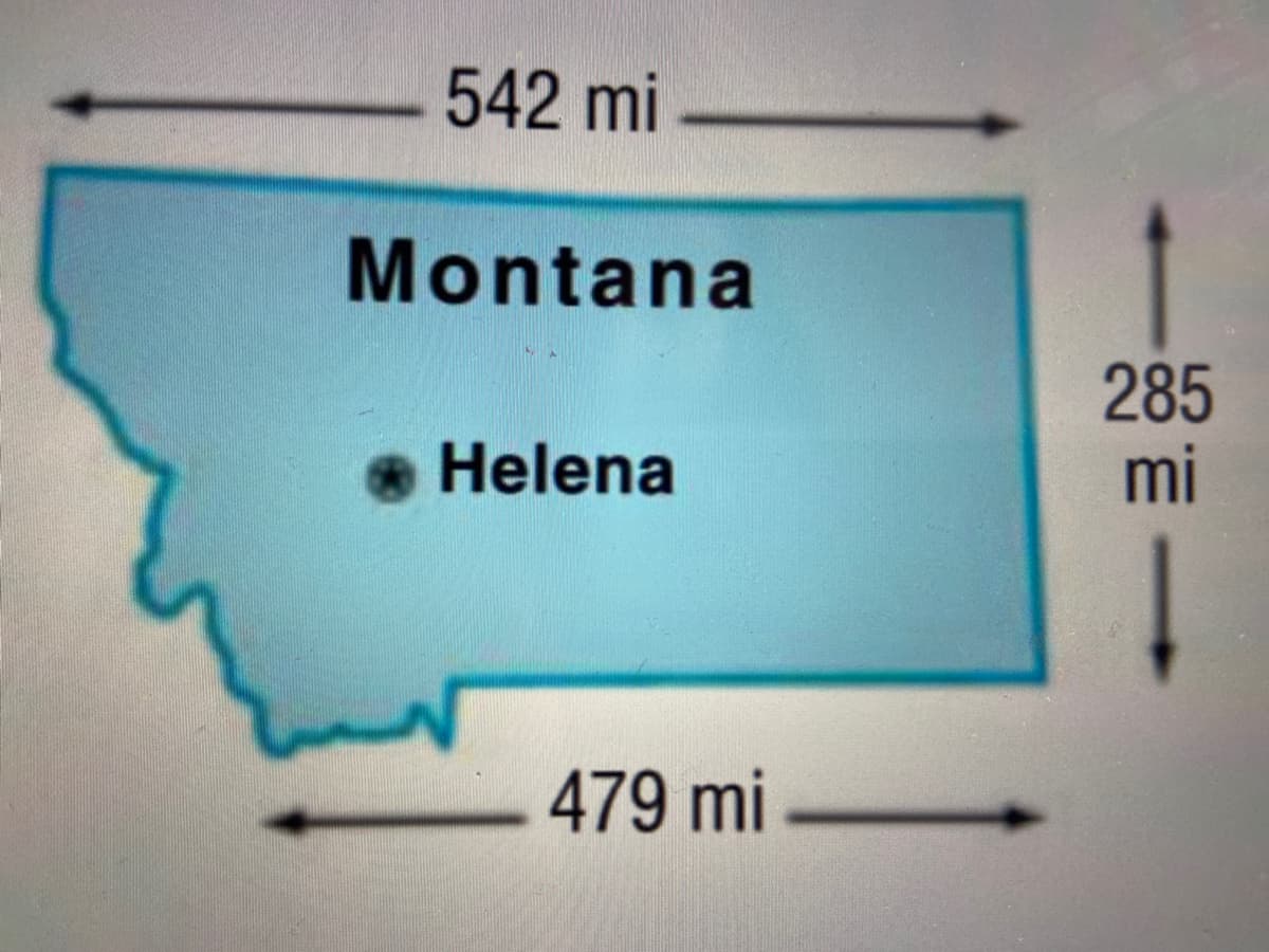 542 mi
Montana
285
mi
• Helena
479 mi
