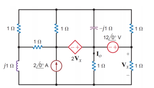 -j1 N
12/0° V
10
10
2Vx
2/0° A (1
j1 N
310
V31N
