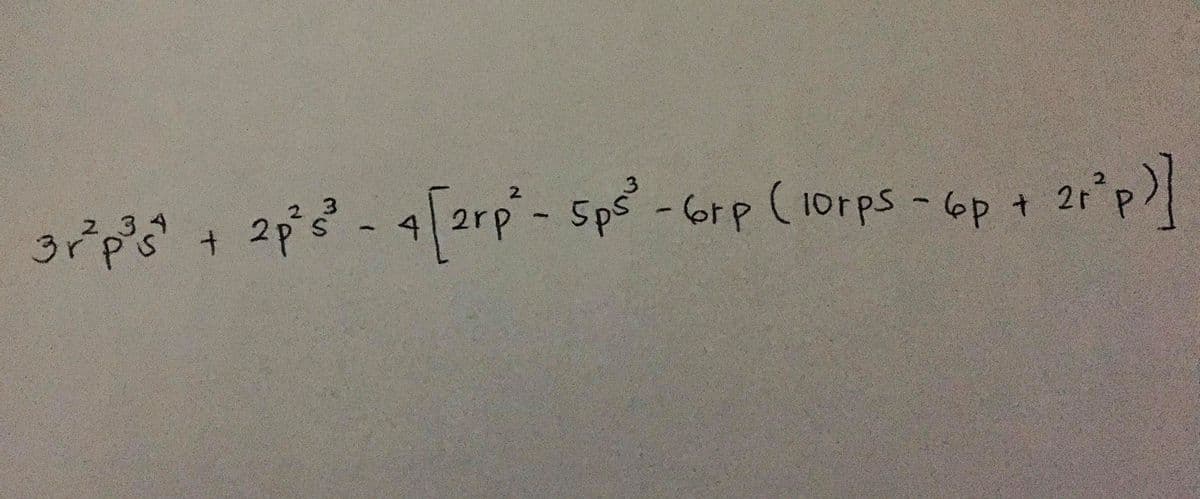 grp's + 2p3 - 4arp- Sps-Grp + 21°p)
234
t.
(10rps -6p
