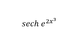 sech 2x3
e
