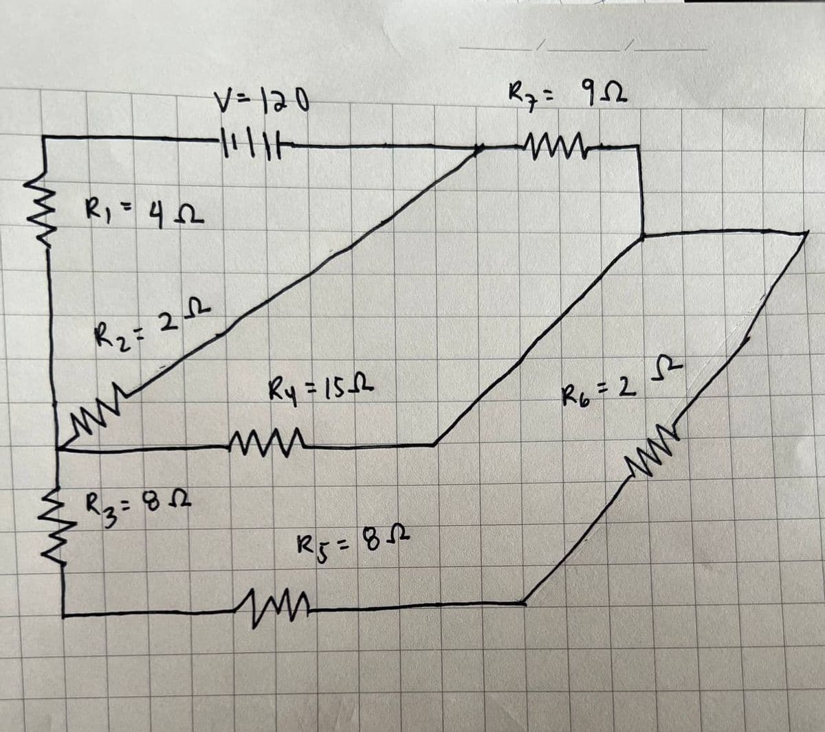 V= l20
Rq= 92
Ry =15fh
R6 = 2
R5=82
