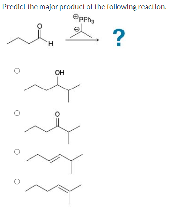 Predict the major product of the following reaction.
PPh3
SH
I
OH
?