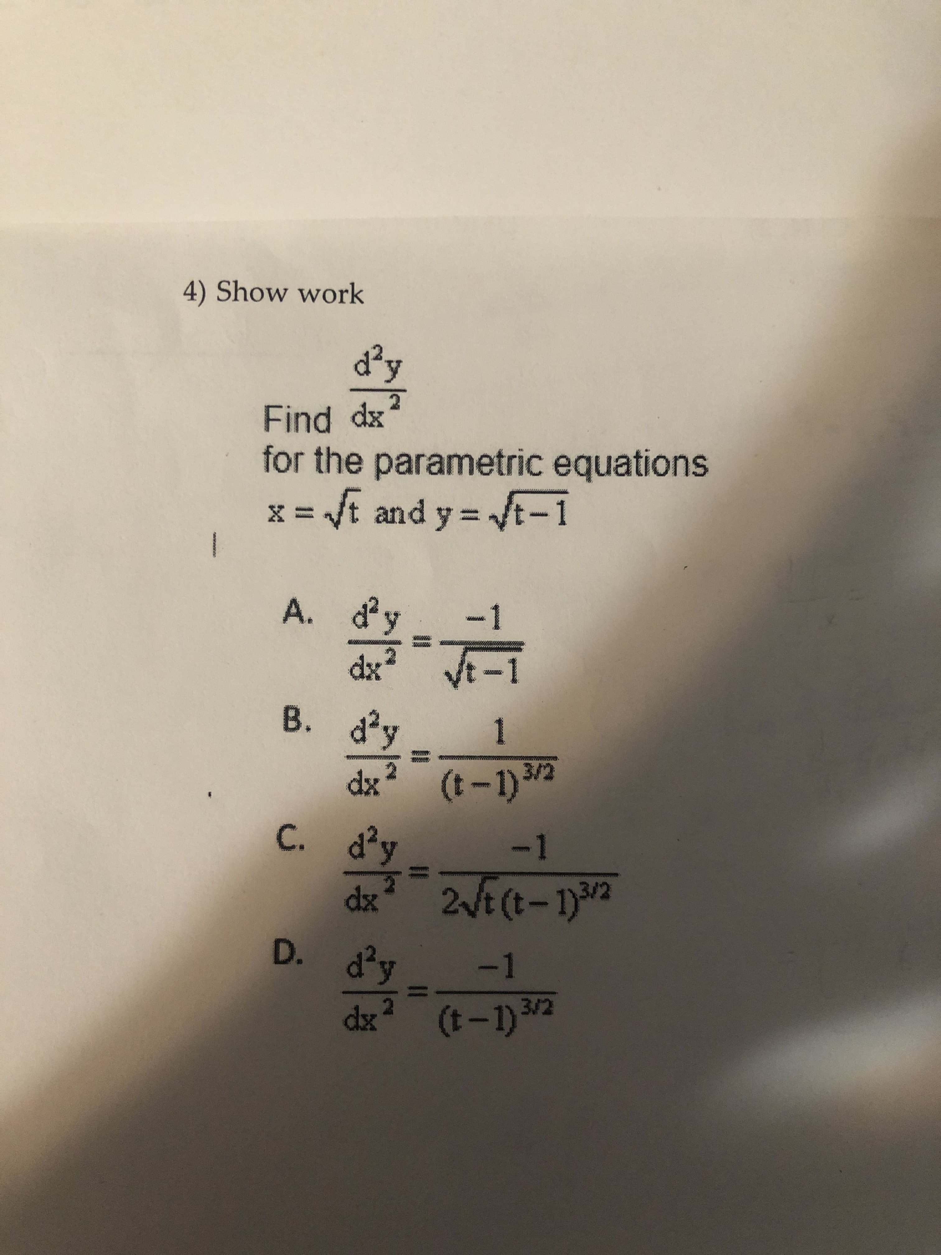 rametric equations
y= -1
