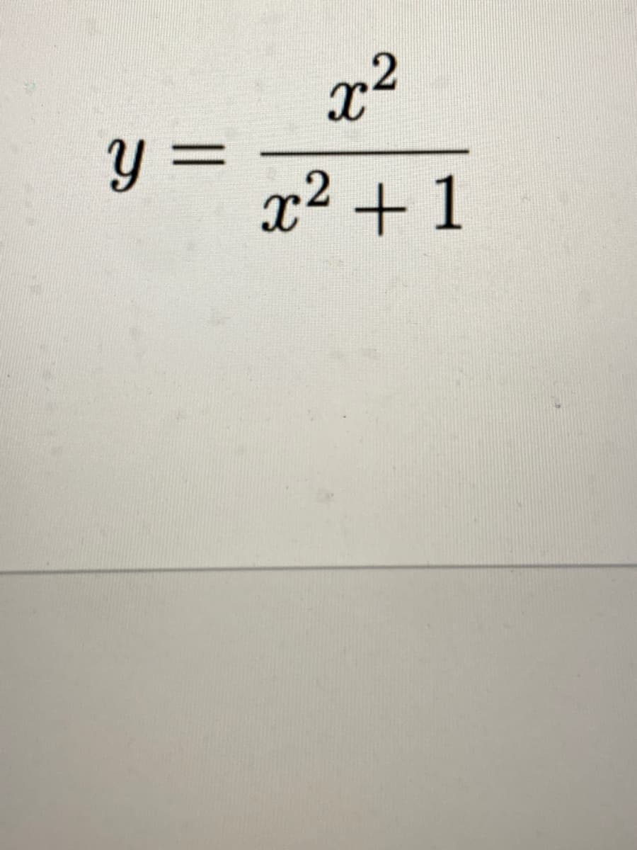 x2
y =
x² + 1
