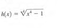 h(x) = Vx – 1
