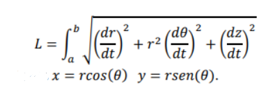 dz'
(d®\
+
dt.
(dr
L =
+r²
dt,
a V
dt,
x = rcos(8) y = rsen(0).
%3D
2)
2.
2.
