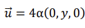 i= 4α(0, y, 0) .
