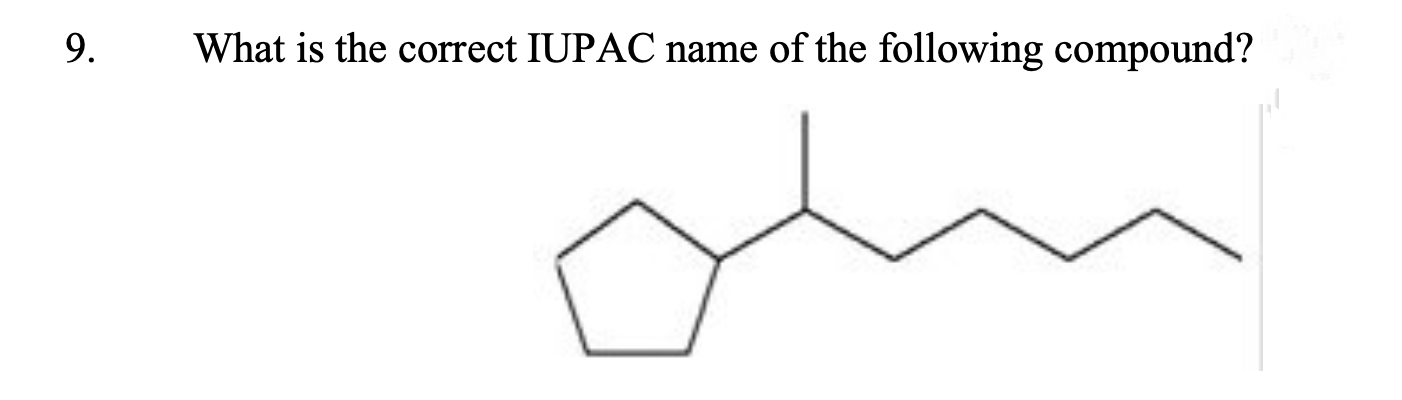What is the correct IUPAC name of the following compound?
