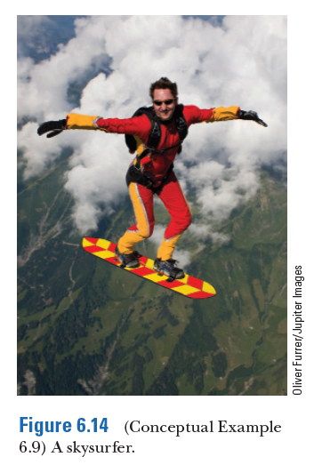 Figure 6.14 (Conceptual Example
6.9) A skysurfer.
Oliver Furrer/Jupiter Images
