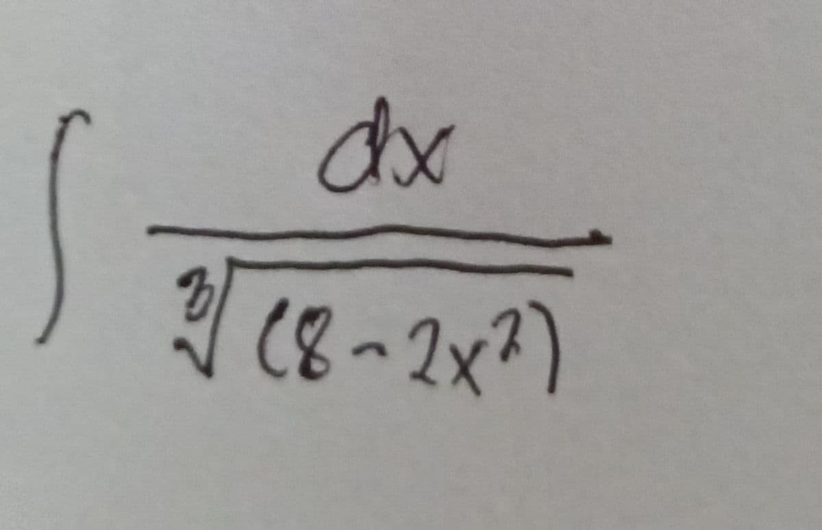 S
3
dx
(8-2x²)