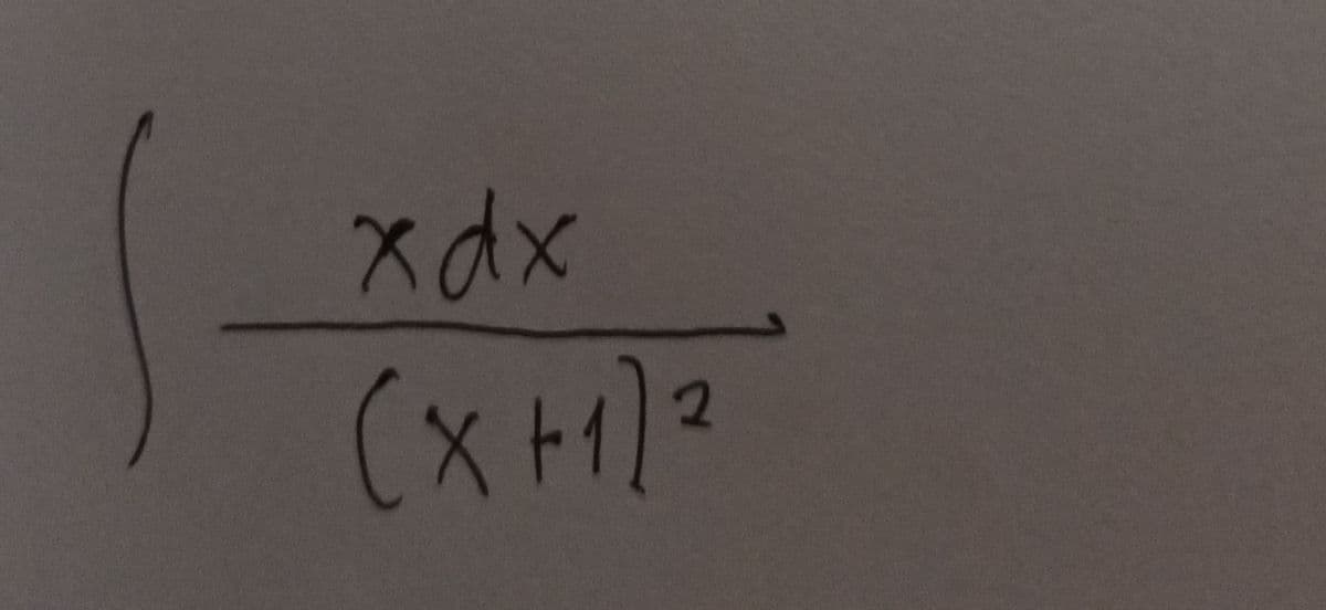 xdx
(x+1)2