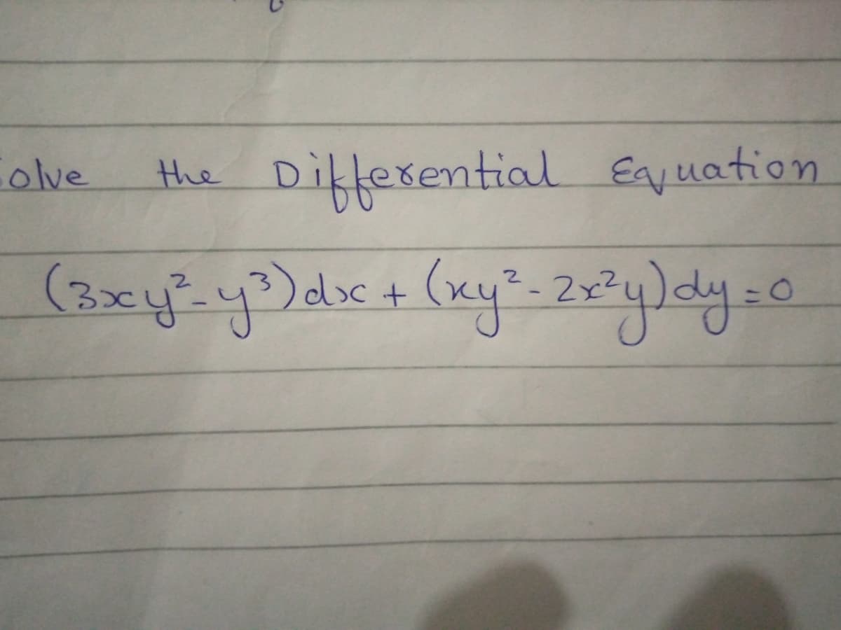 olve
Differential Eavuation
the
2>
