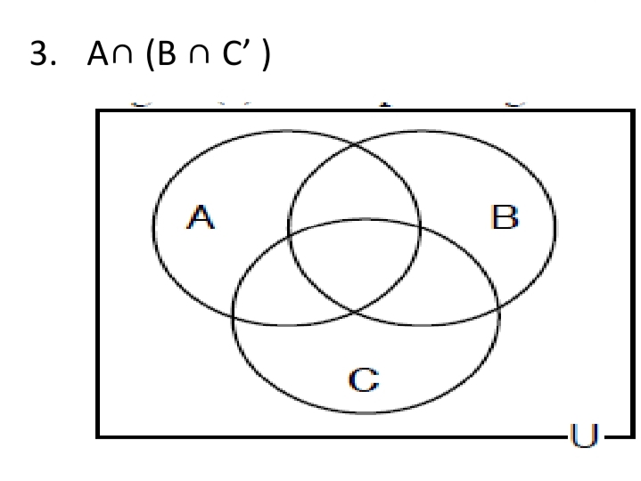 3. An (B n C')
A
В
-U-
