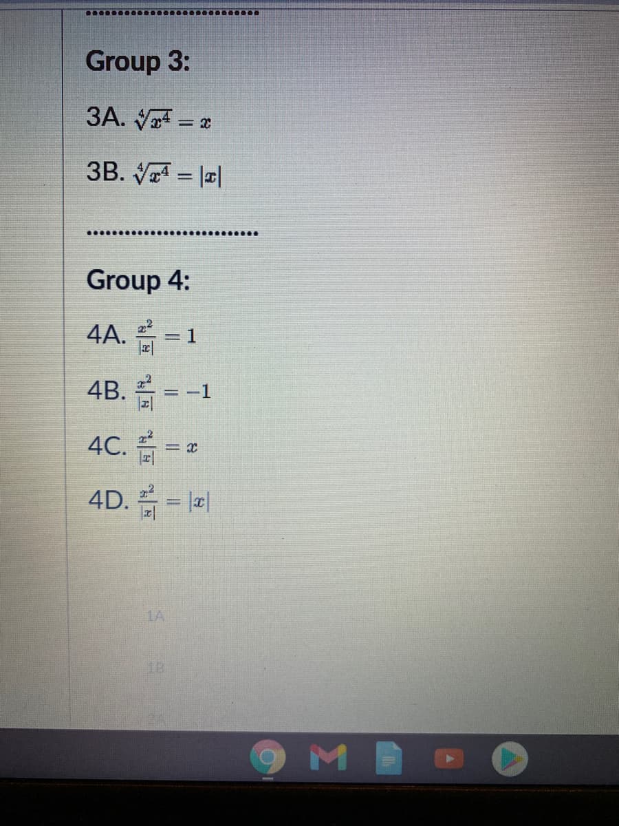 Group 3:
3A. V4 = *
3B. V-피
Group 4:
4A. 음-
4B.
B. =
%3D
4C. =
4D. -리
1A
1B
ME

