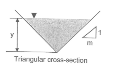 y
1₁
m
Triangular cross-section