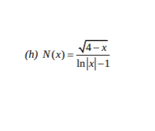 ν4-x
(h) N(x)=;
In|x|–1

