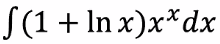 S(1 + In x)x*dx
