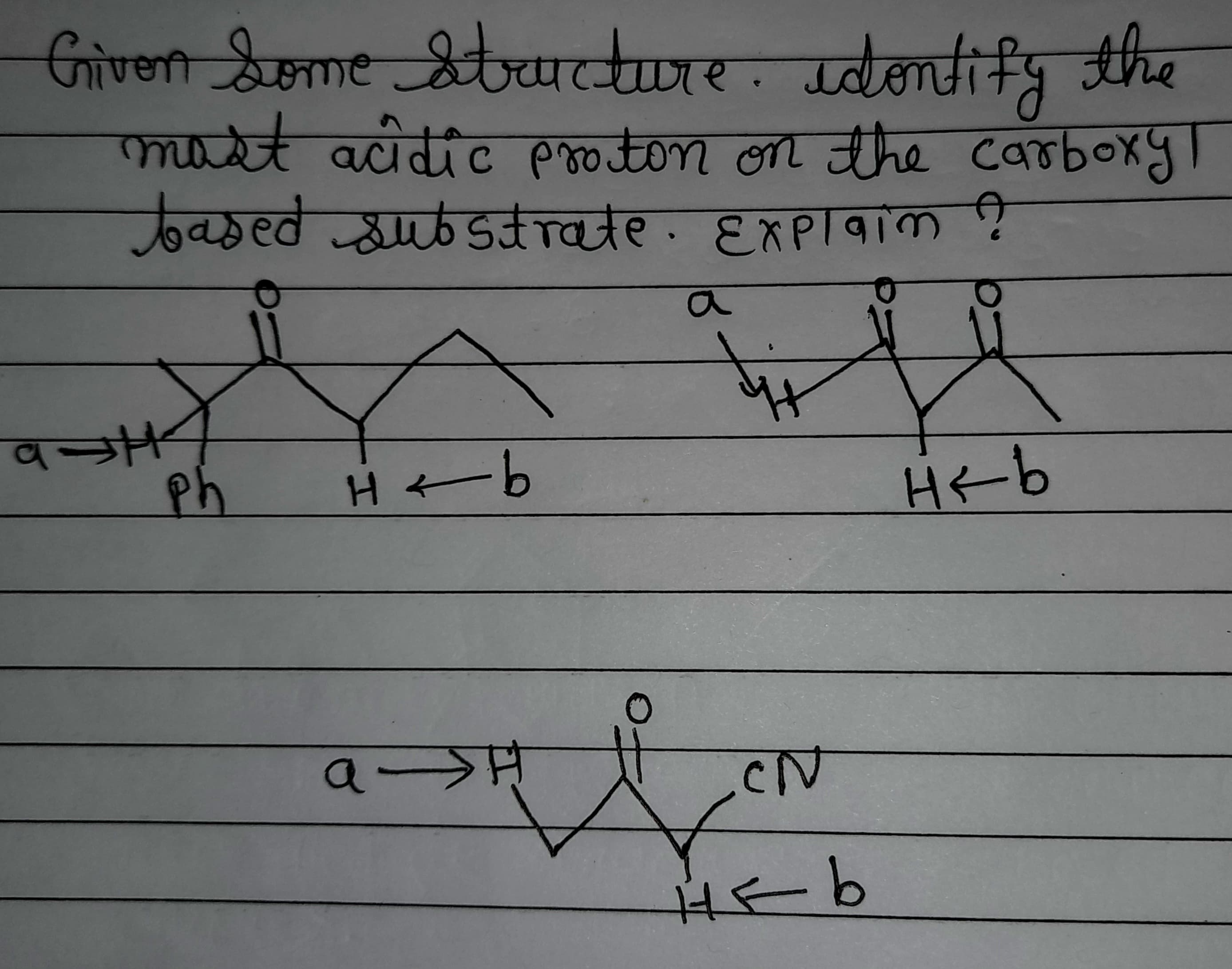 Griven Some Stucture. idontifg the
att l
acidic proton on the caboxy
एक्र्व शड हतराबाक ?
Ph
Heb
a-
HEb
