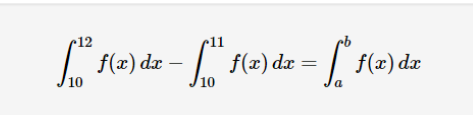 12
11
[ f(2) dx = [ f(x) dx = [ƒ(2) dz
-
f(x) dx
10
10