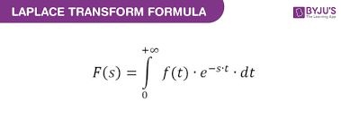 LAPLACE TRANSFORM FORMULA
OBYJU'S
+00
F(s) =
f(t) · e-s't . dt
