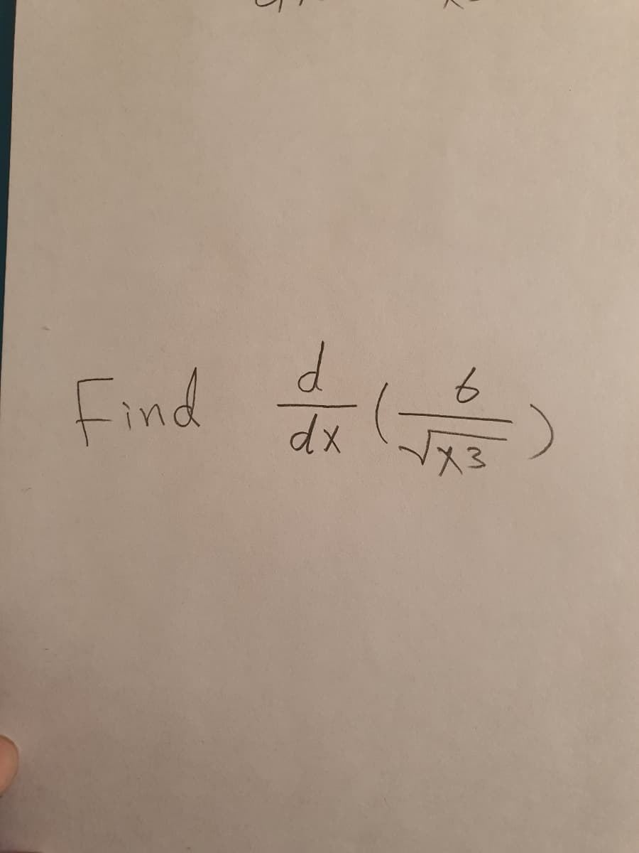 Find
dx
