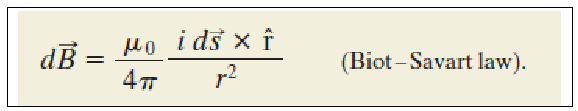 dB = Ho i ds × î
4 т
(Biot- Savart law).
