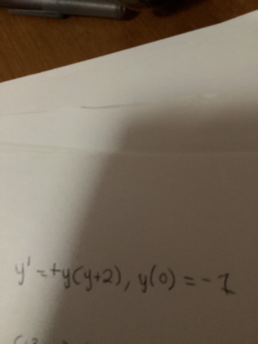 y' =+y(y+2), y(0) = -1