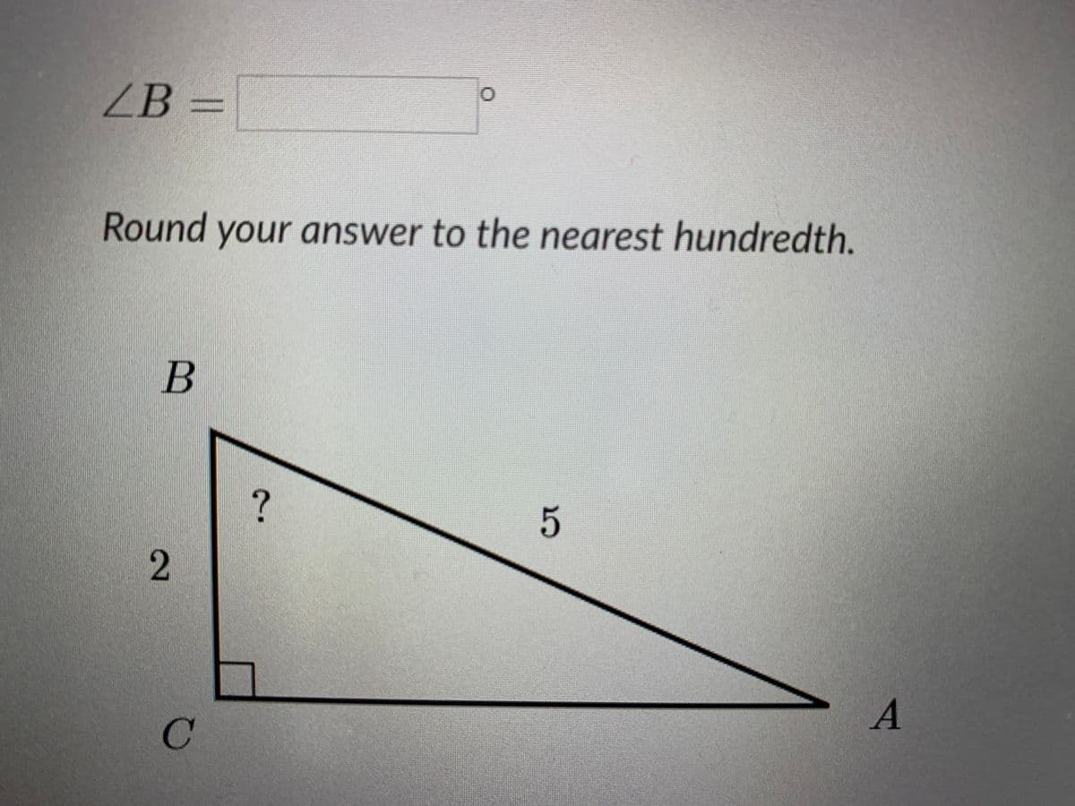 ZB =
Round your answer to the nearest hundredth.
B
C'
