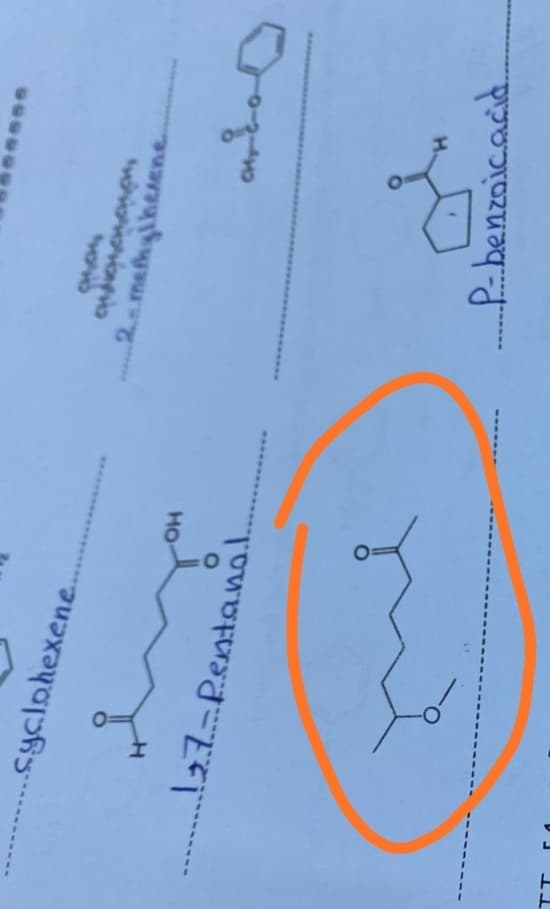 2 mehgiheene
..syclohexene.
HO
H.
P-benzoicacid.
