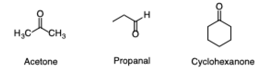 новон
CH3
Acetone
H
متم
Propanal
Cyclohexanone