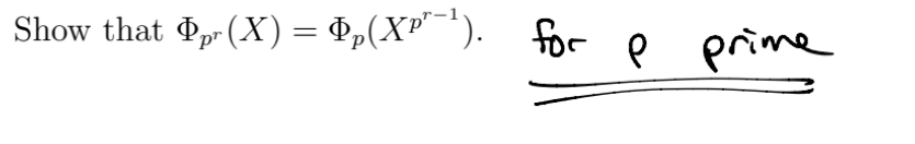 Show that Ppr (X) = Pp(XP¯'). for e
prime
