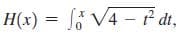 H(x) = V4 -f dt,
