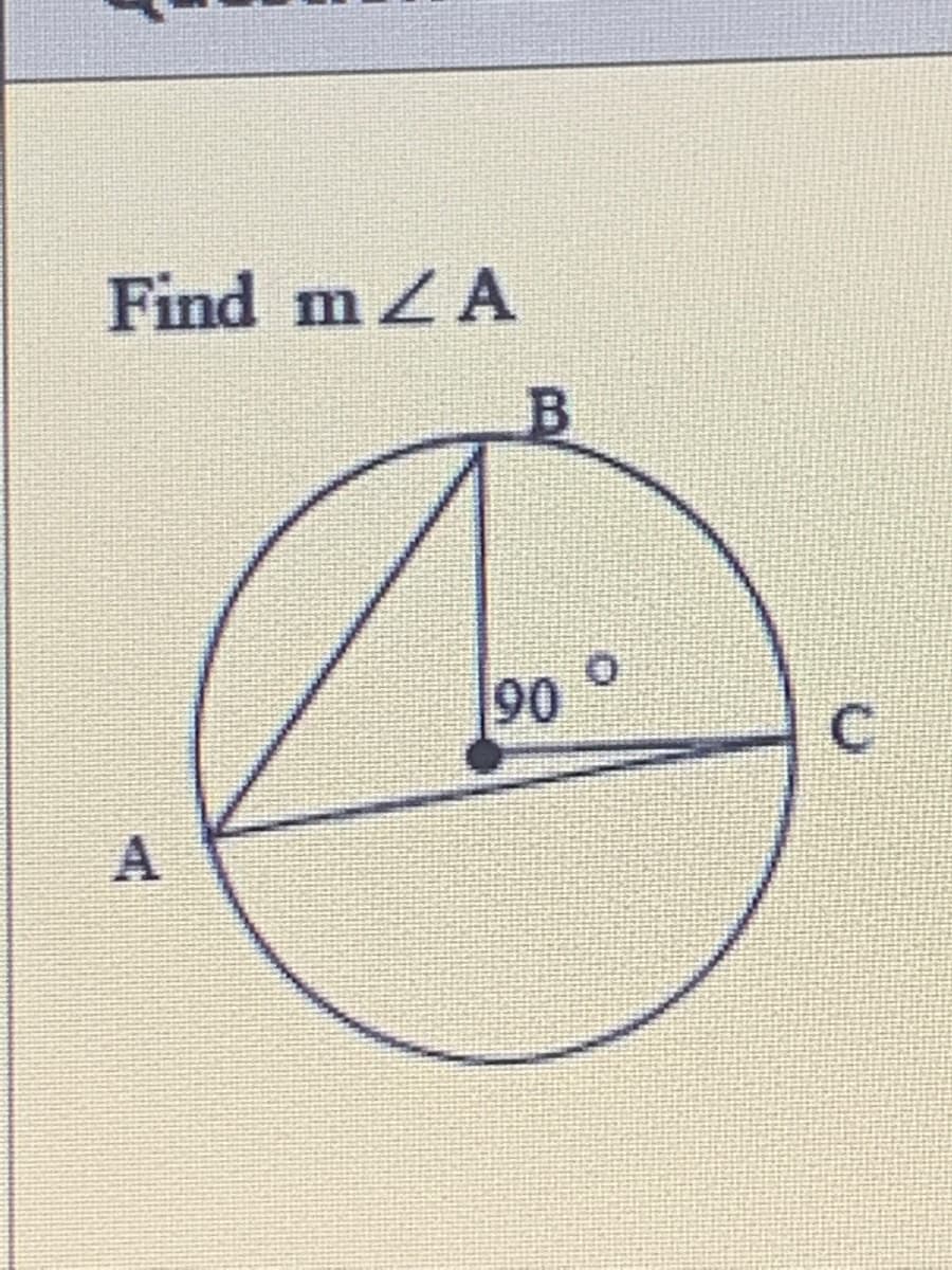 Find mZA
90
C.
