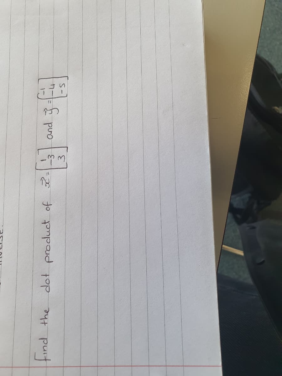 3.
dot product of =
punt
1.
and 3-4
