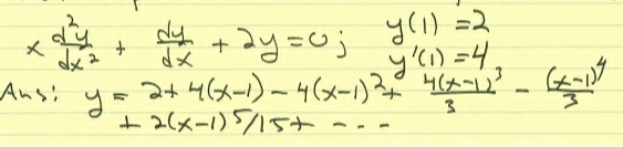 y(1) =2
y') =4,
つ4 4(メー)-4(メー)、
メ
dメ
Ansi
+ 2(メー)15t.
--
