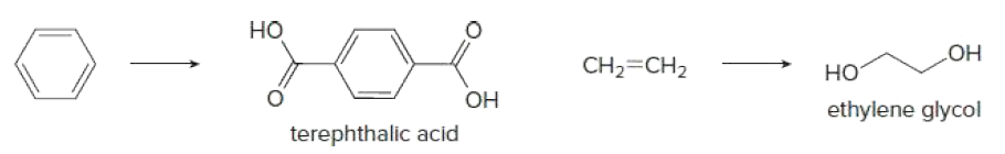но
CH2=CH2
но
HO
Он
ethylene glycol
terephthalic acid
