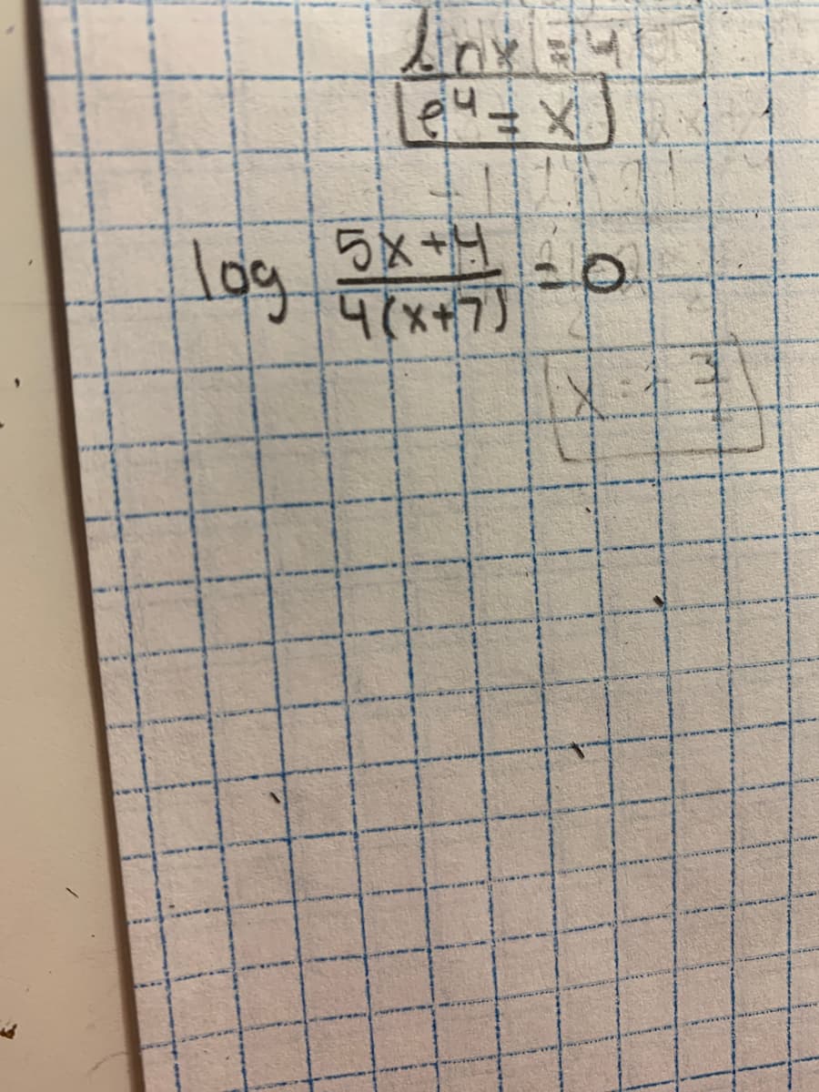 log
5x+4
